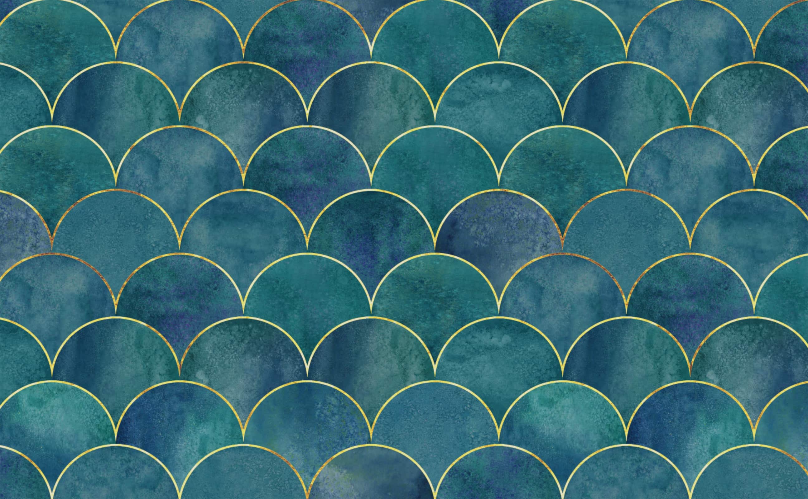 Teal And Gold Fabric Wallpaper and Home Decor  Spoonflower